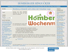 Tablet Screenshot of homberger-hingucker.de